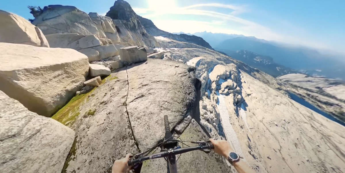 POV: Mountain Biker Rides the Biggest Rock Slabs on Earth