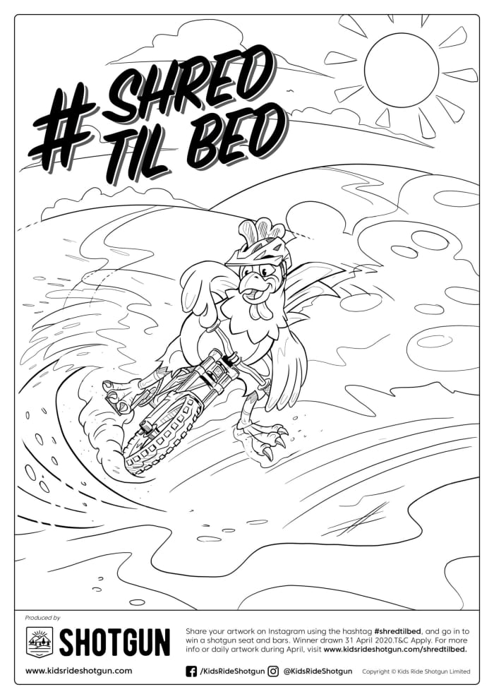 Free Coloring Book from Kids Ride Shotgun BikeMag