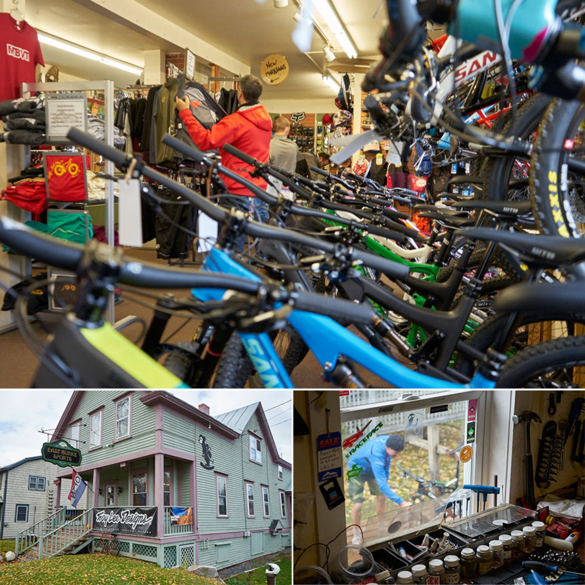 Burke mountain cheap bike shop