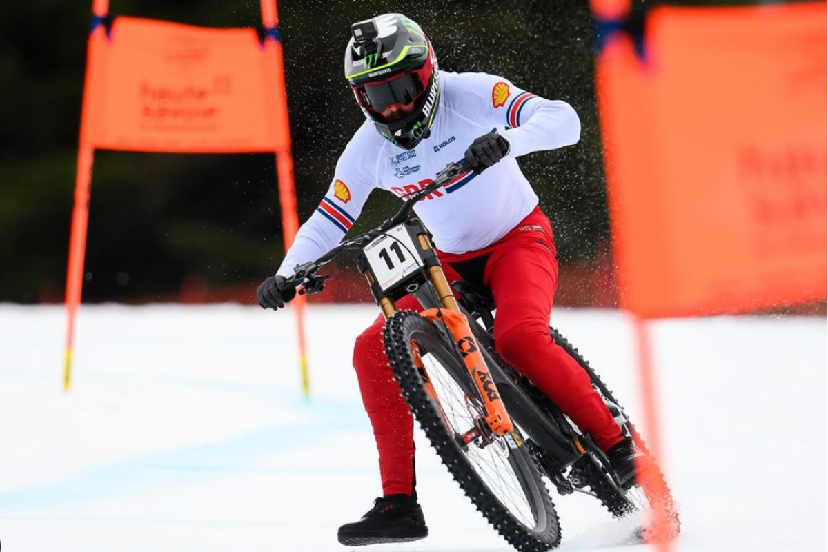 Danny Hart Defends New Snow Biking World Championship Despite Intense ...