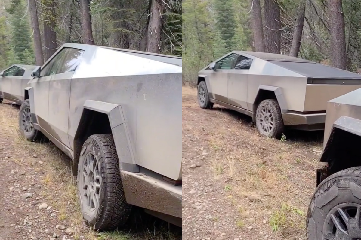 Off Roaders Find Tesla Cybertrucks In The Woods Bikemag